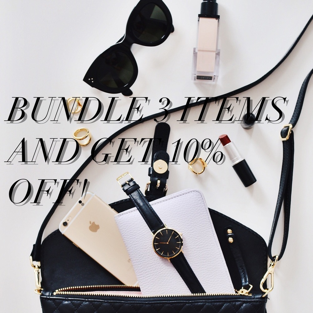 Bundle 3 items or more and get 10% off!
